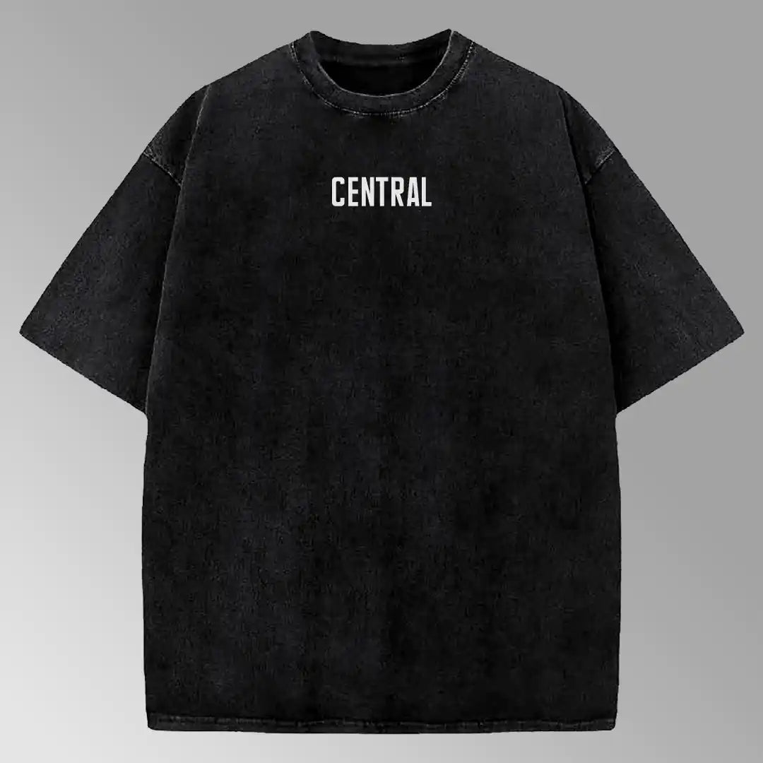 Central Cee / Acid Wash Oversized Tee - Faultline Apparel