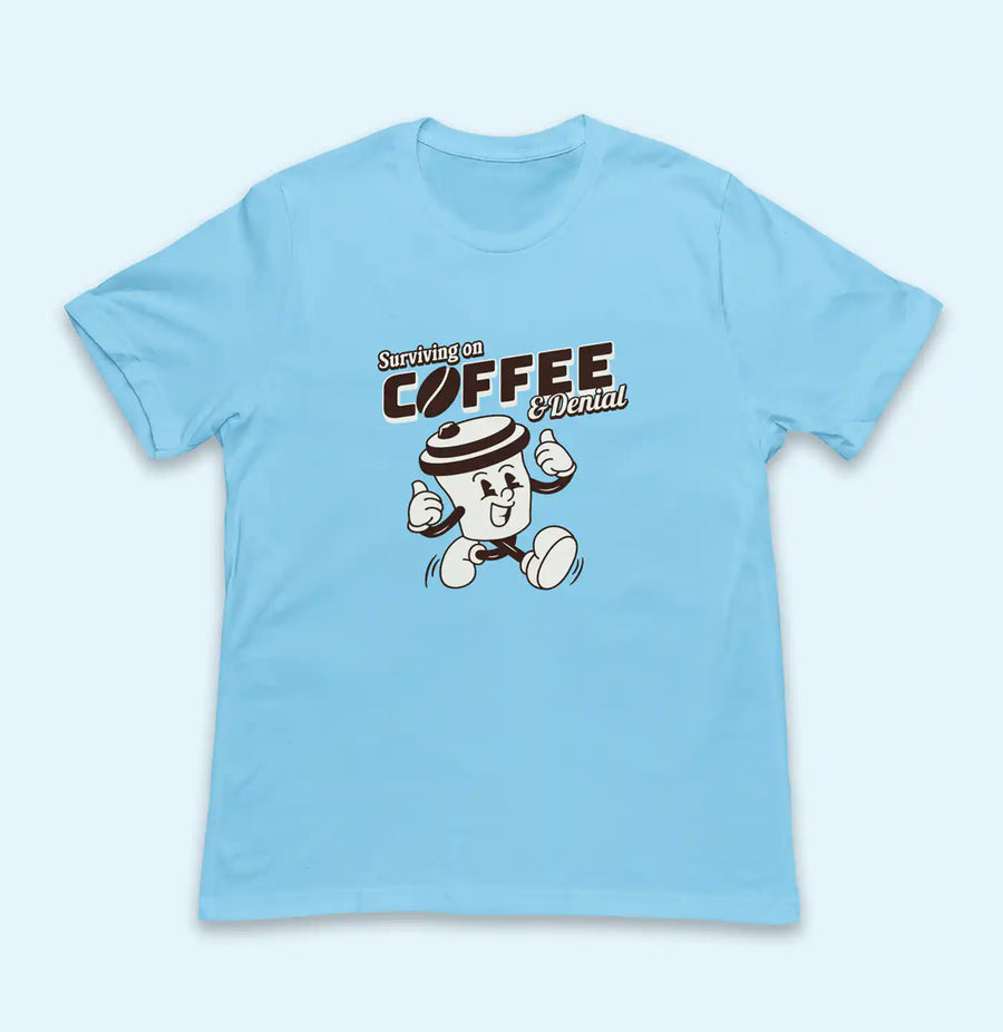 Coffee & Denial / Regular Fit - Faultline Apparel