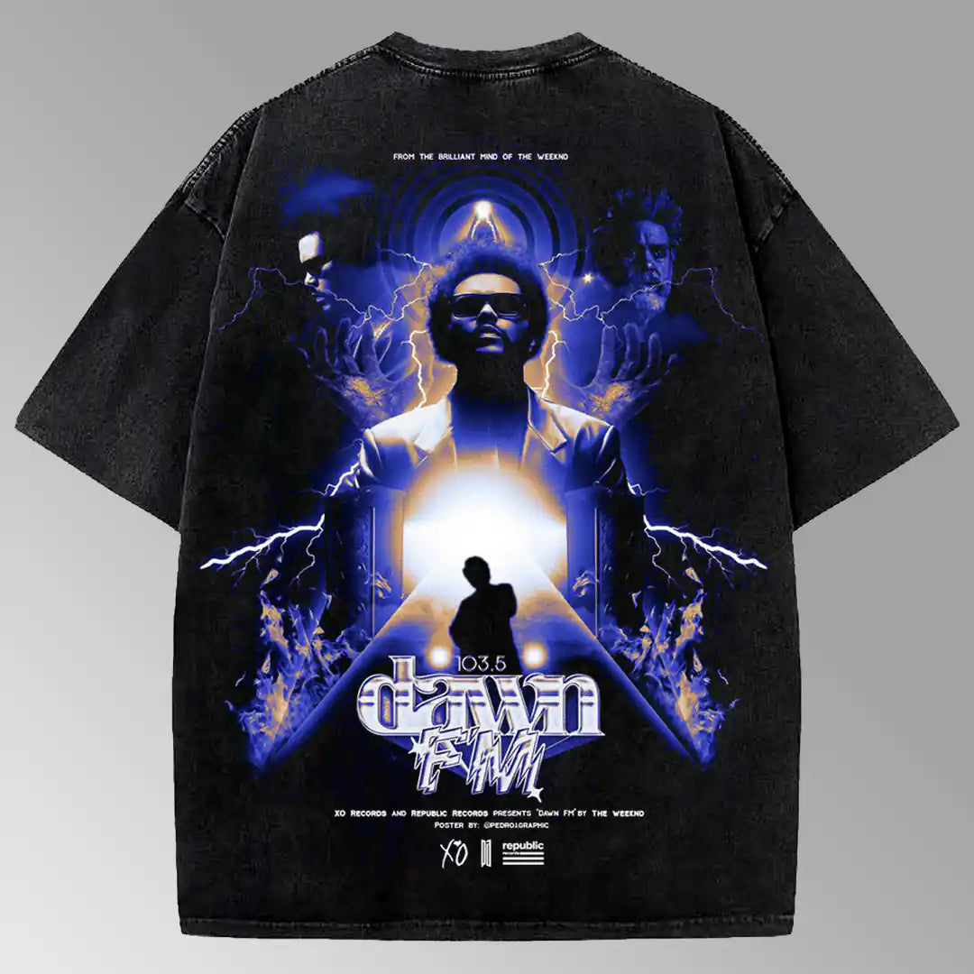 Dawn / Acid Wash Oversized Tee - Faultline Apparel
