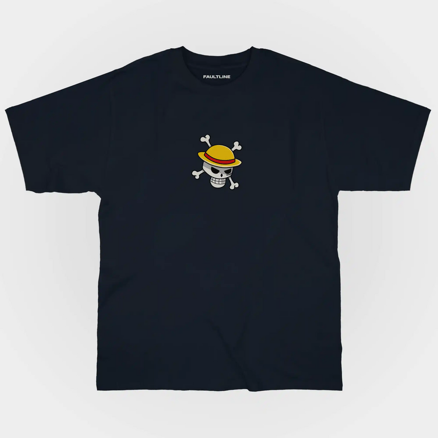 Straw - Hat Jolly Roger - One Piece / Oversized Fit - Faultline Apparel